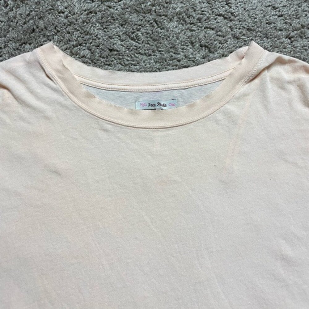 Free People Sugar Rush Pastel Peach Dolman Sleeves Top M - Picture 4 of 8